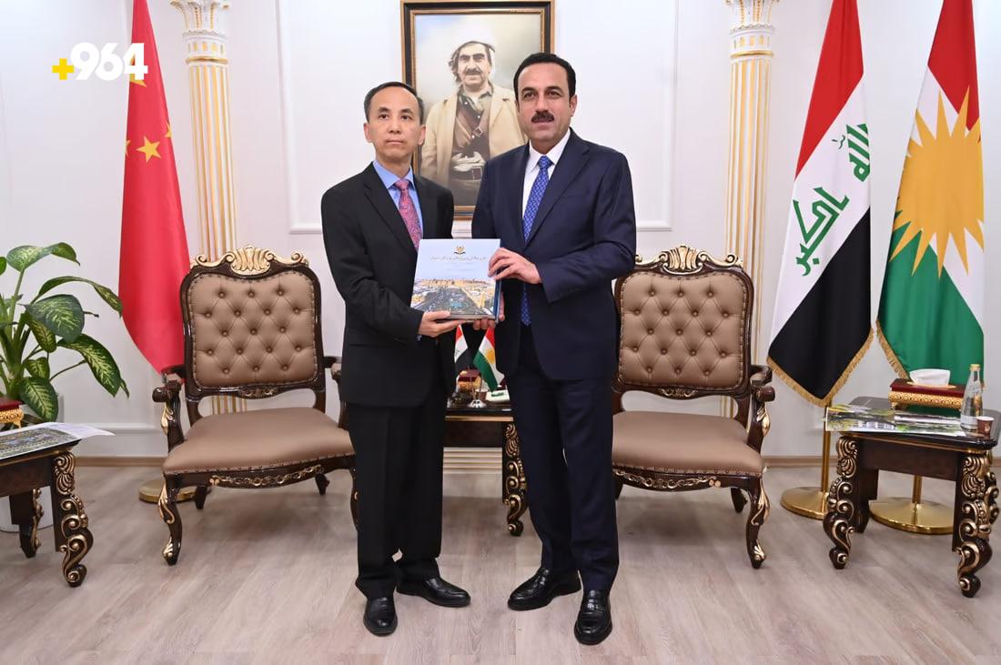 Erbil governor confirms Chinese Visa issuance, discusses modern urban park