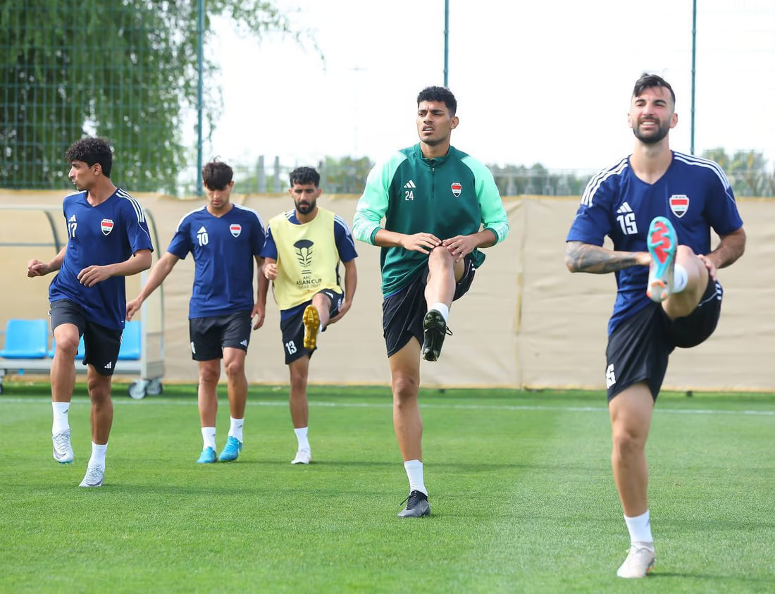 Photos: Iraqi football team gears up for Asian Cup round of 16