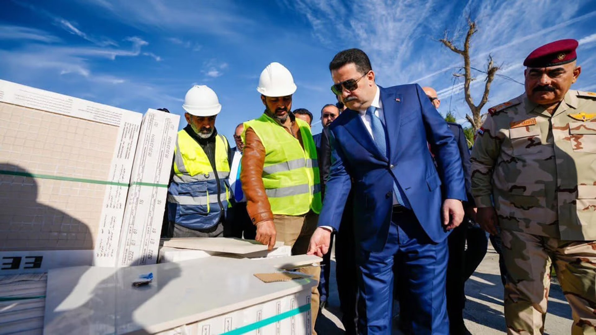 AlSudani visits infrastructure projects in Nasiriyah