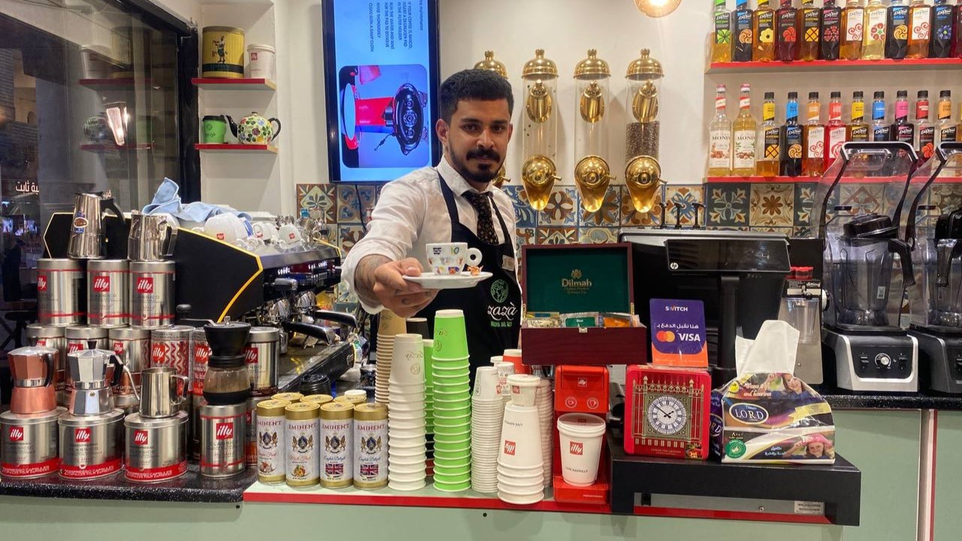 صور من ZaZa: وكالة القهوة الإيطالية في بغداد.. مذاق أسبرسو بخبرات شبان عراقيين