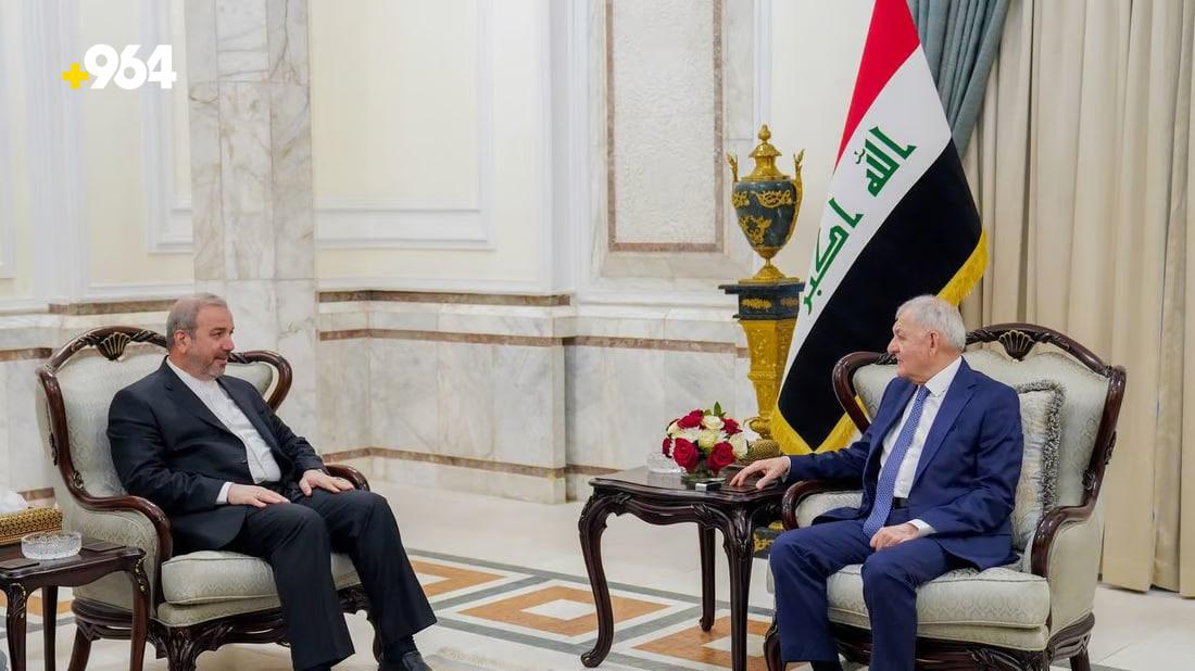Iraqi president emphasizes security and sovereignty in meeting with Iranian ambassador