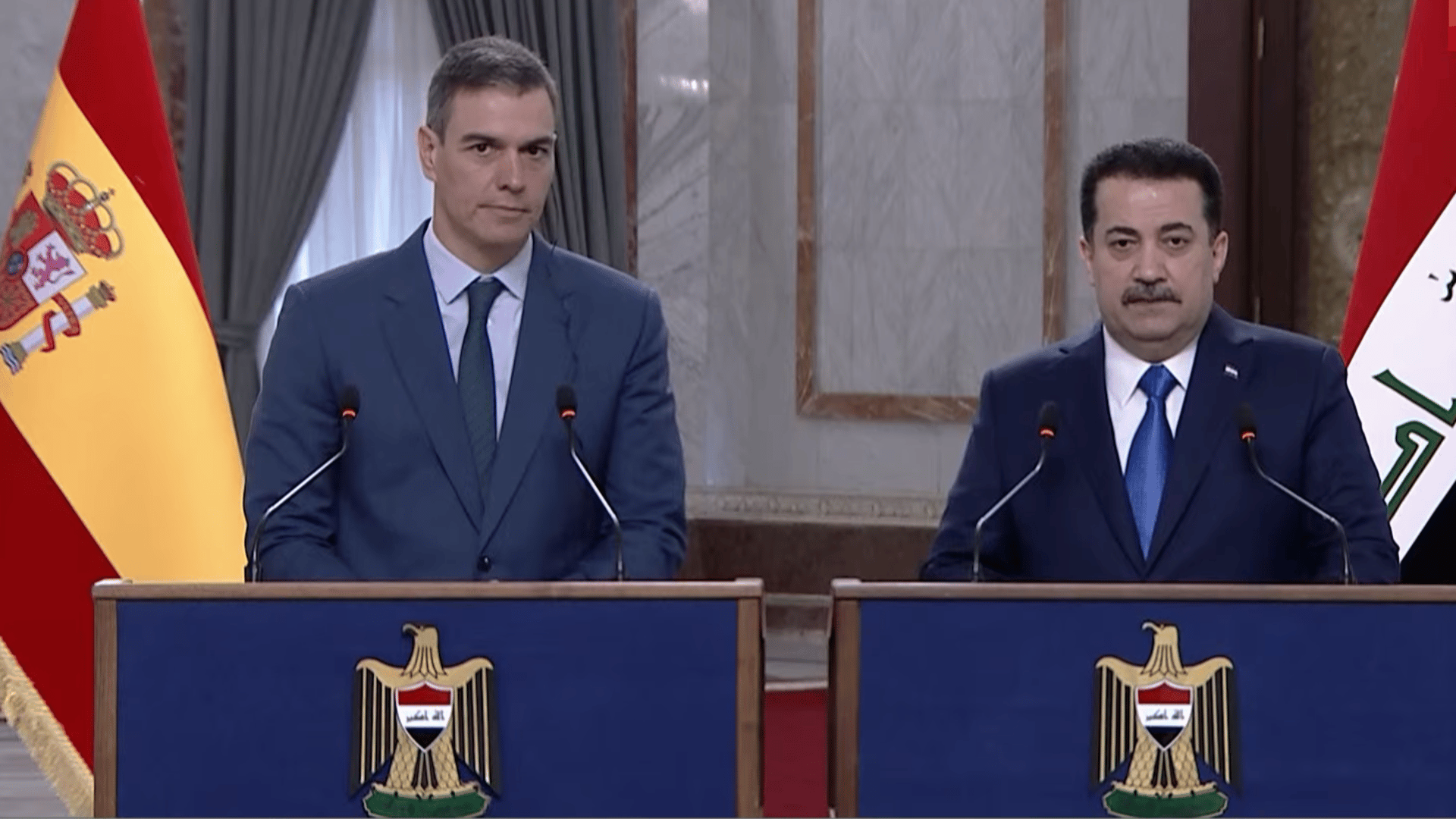 مباشر.. المؤتمر الصحفي لرئيس الوزراء العراقي مع نظيره الإسباني