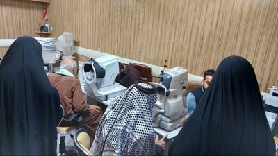 مركز تابع للعتبة الحسينية يطلق حملة مجانية لمعالجة مرضى العيون (صور)