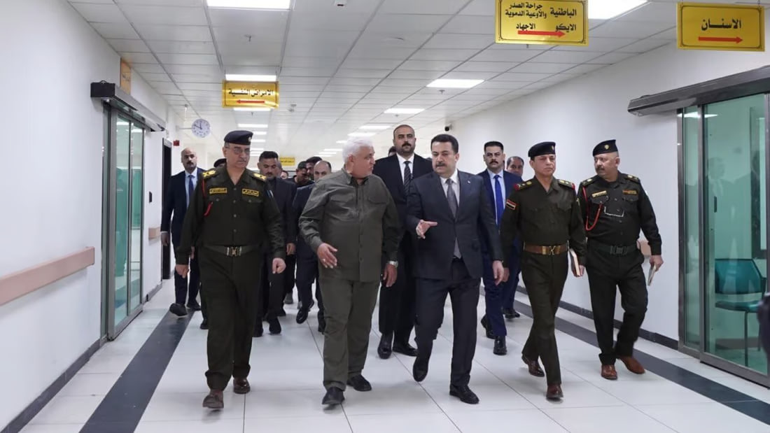 PM visits military hospital in Baghdad