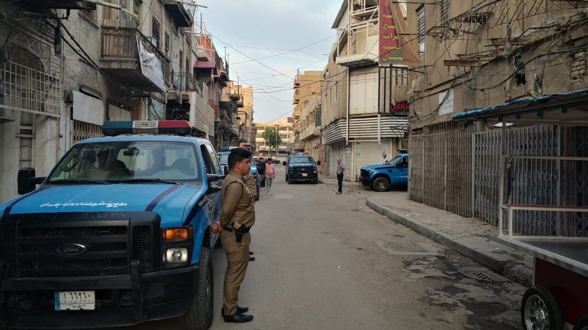صور من العملية الأمنية التي نفذتها الداخلية في البتاوين ببغداد فجر اليوم