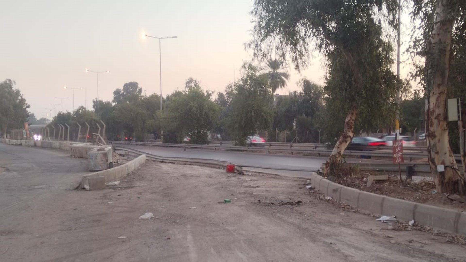 عبور المنطقة الخضراء أسهل وأسرع.. مداخل ومخارج جديدة على سريع القادسية (صور)