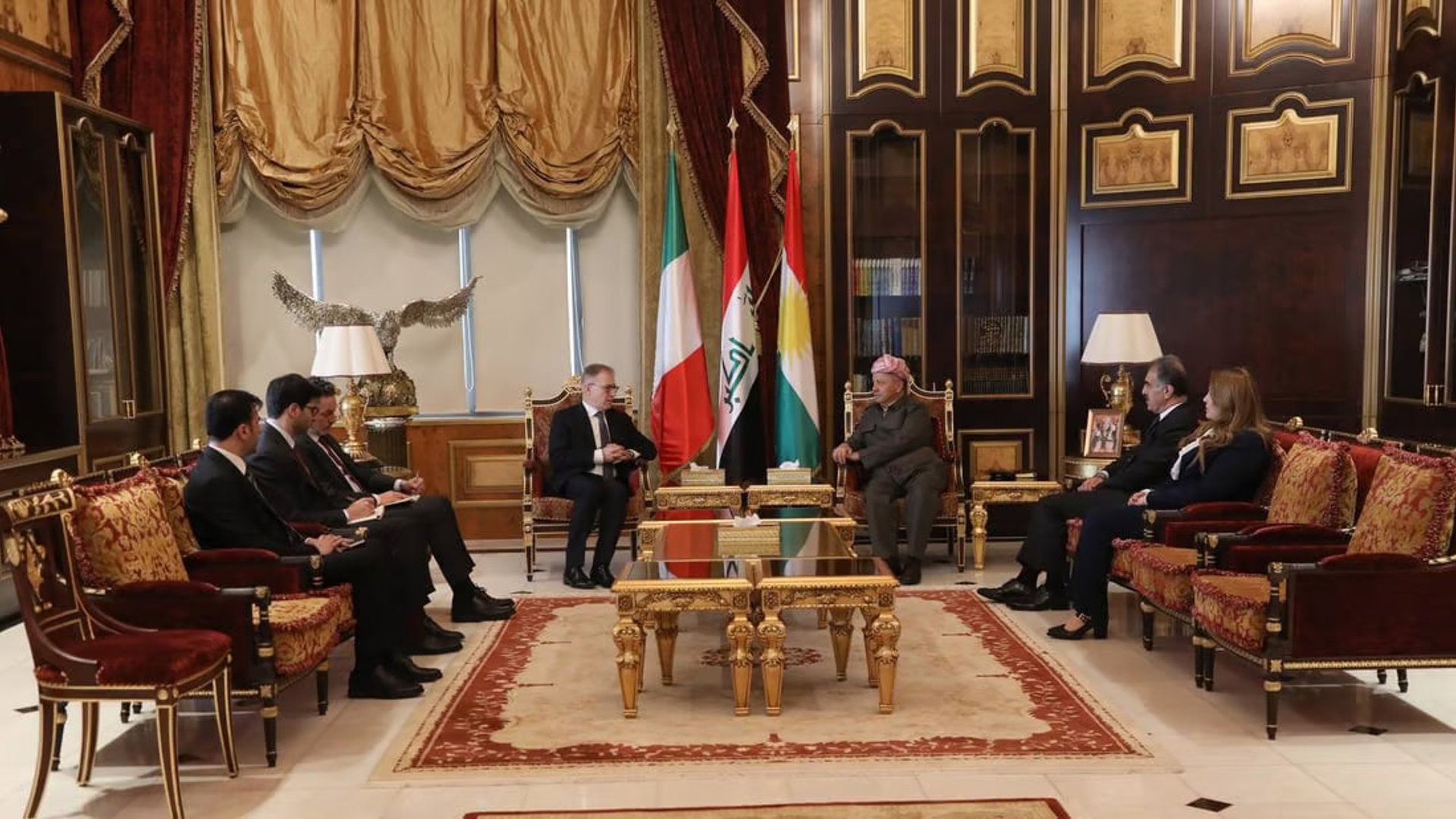 Barzani meets with Italian ambassador