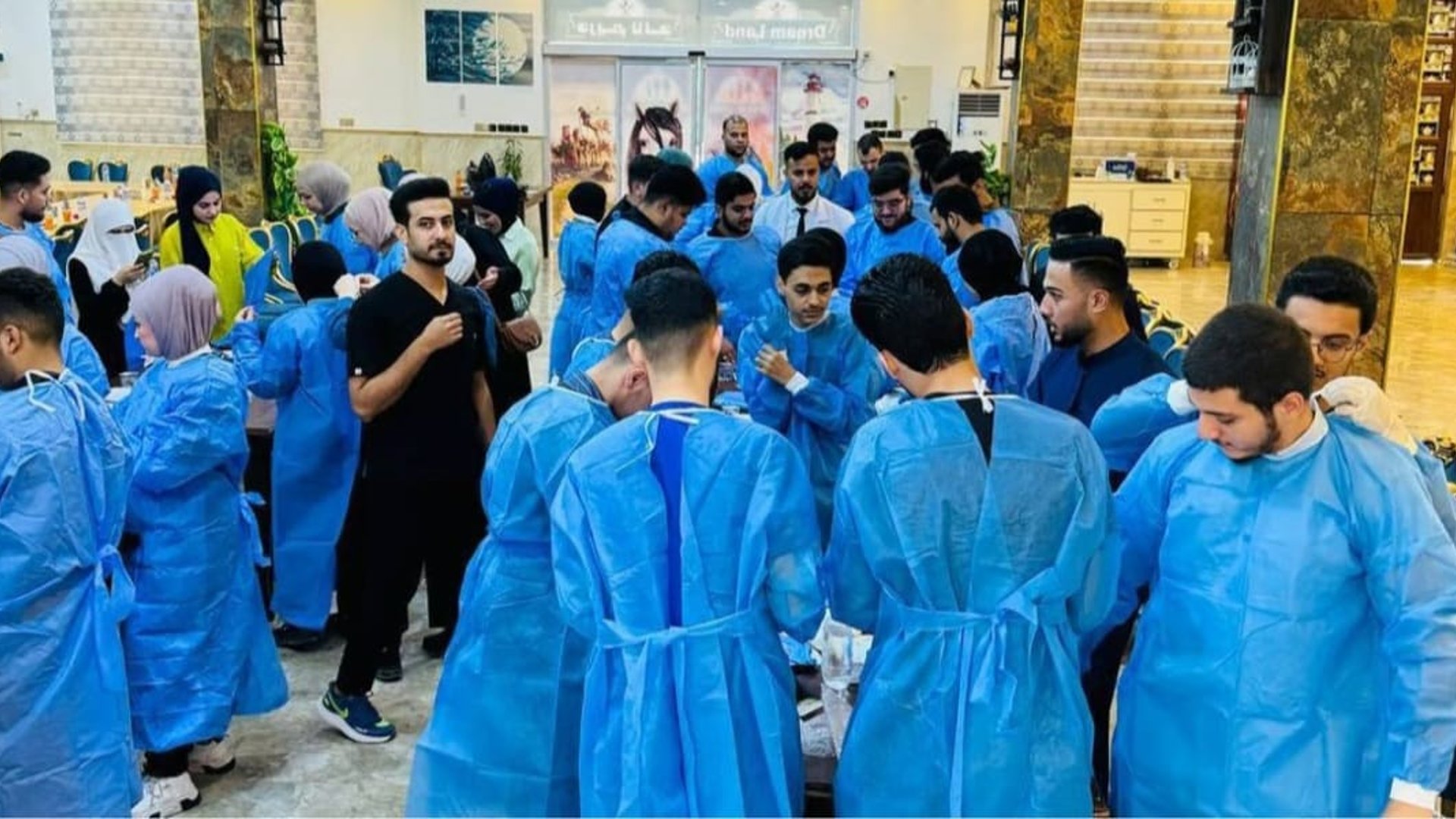 Nurse conducts workshop on wound stitching in Ramadi