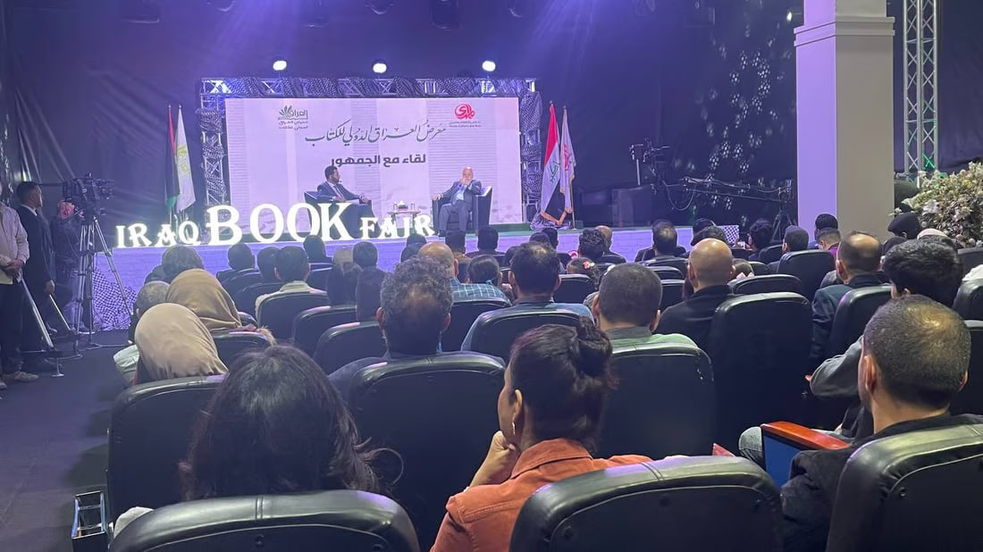 Former prime minister Haidar Al-Abadi criticises Iraqi politicians at Baghdad book fair