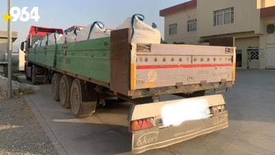 Border guards stop truck smuggling fertilizer