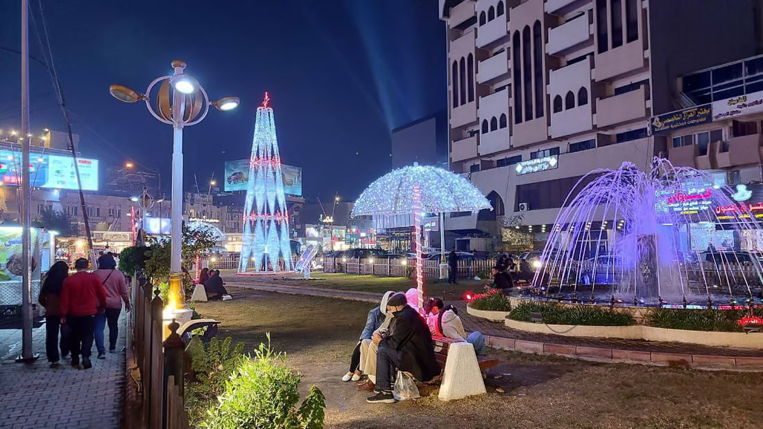 Baghdad’s Mansour district prepares for New Year’s Eve celebrations