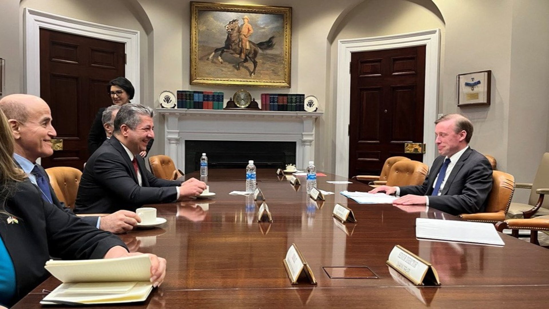 مسرور بارزاني يبحث في البيت الأبيض أمن كردستان وتأمين استحقاقاته المالية