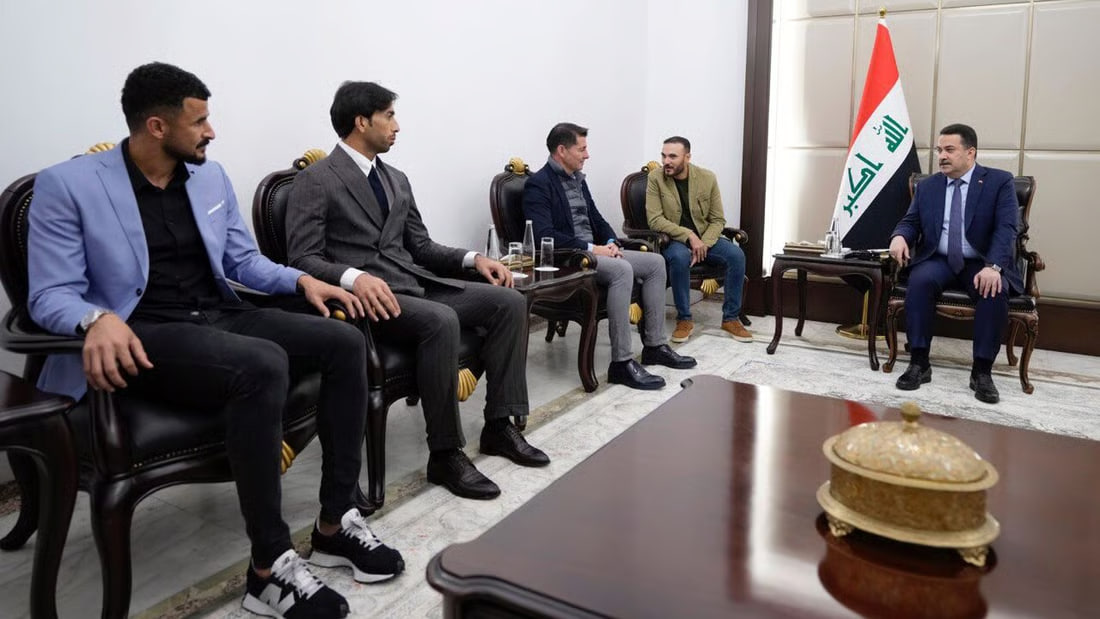 Al-Sudani affirms ongoing support for Iraqi national team during visit