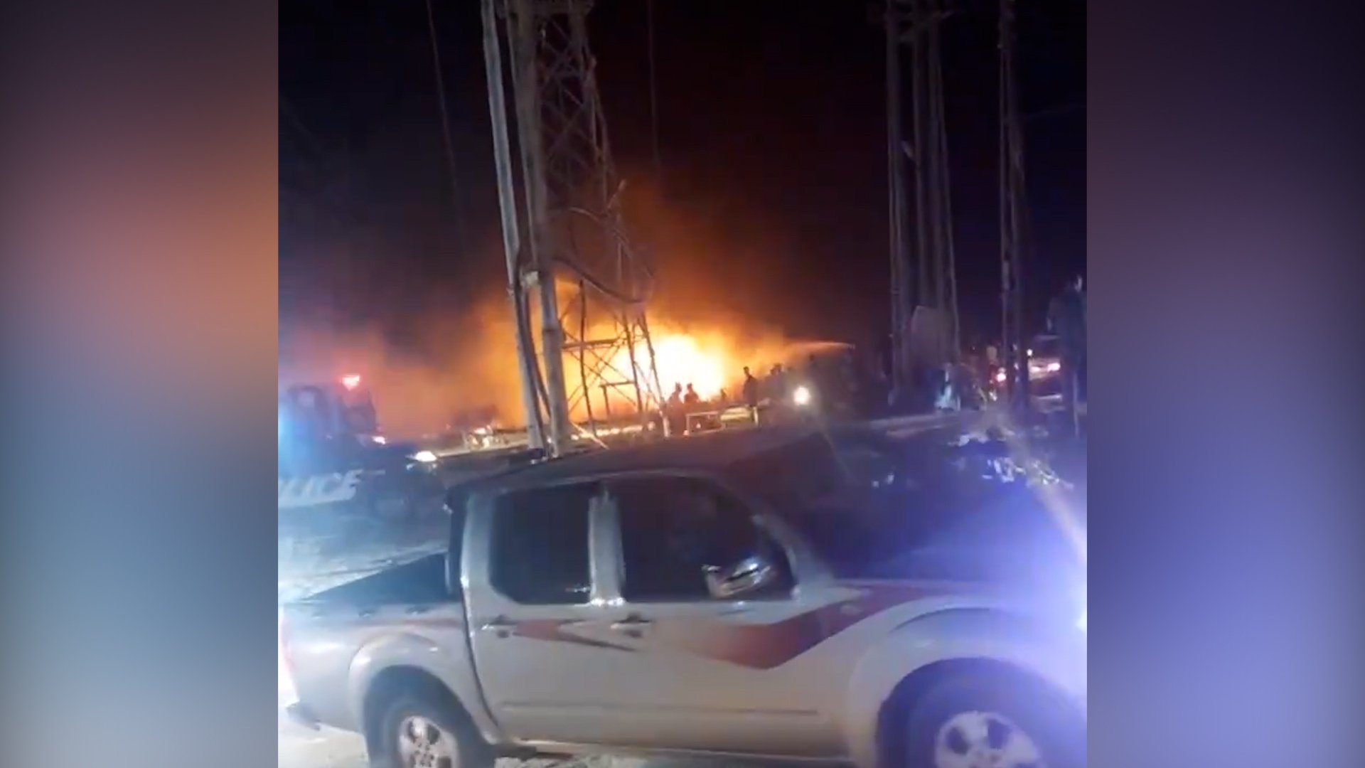 فيديو: النيران لم تصل لمحطة البغدادي في الكوت.. الدفاع المدني سيطر على الموقف