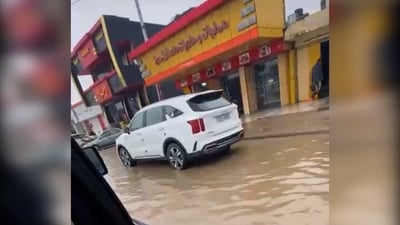 فيديو من شوارع الشرقاط: أمطار الثلاثاء شلت حركة السير في عموم المدينة