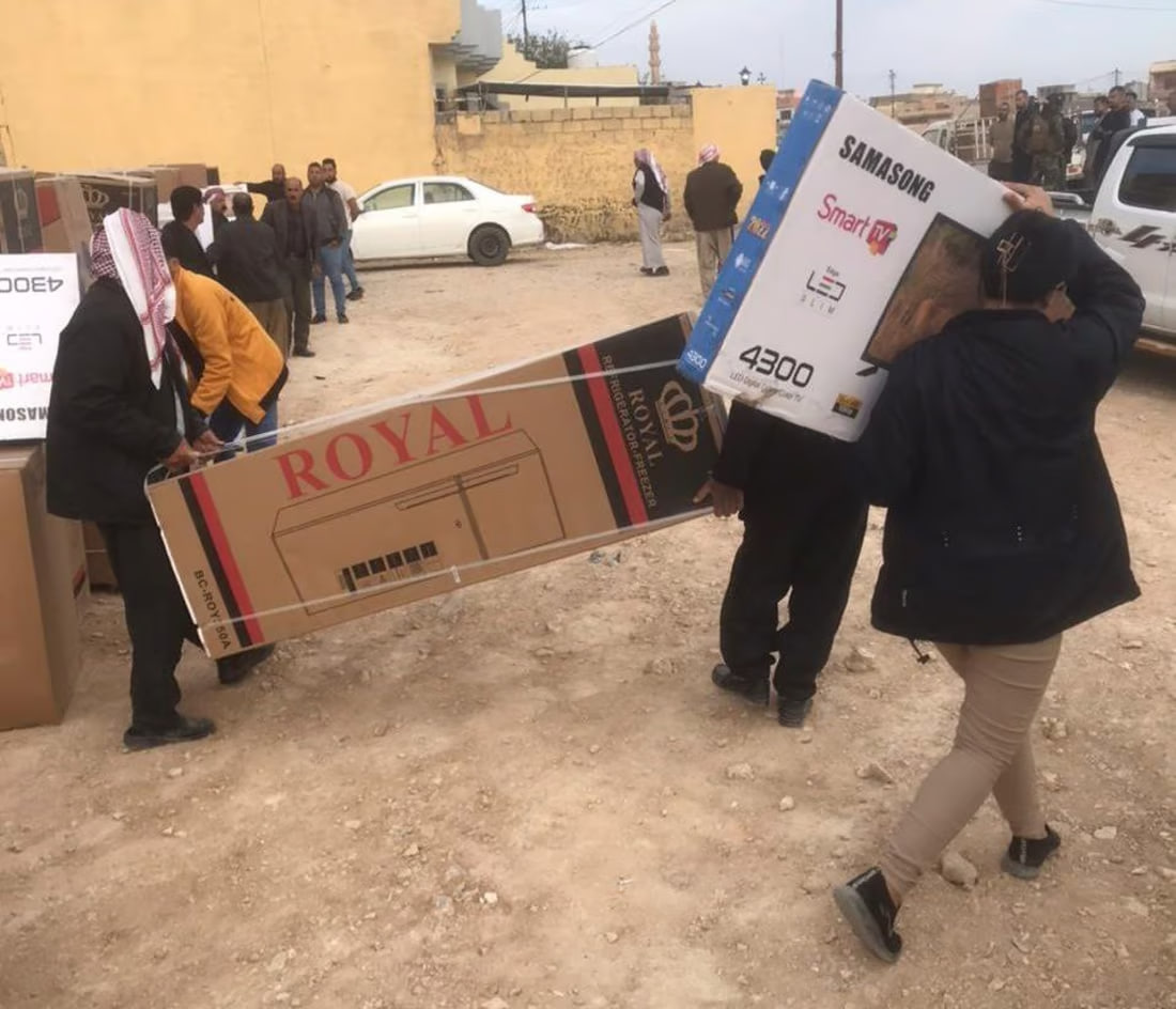 Ministry of Migration distributes appliances to Yazidi families returning to Sinjar