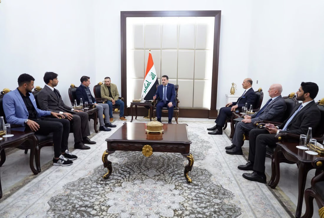 Al-Sudani affirms ongoing support for Iraqi national team during visit