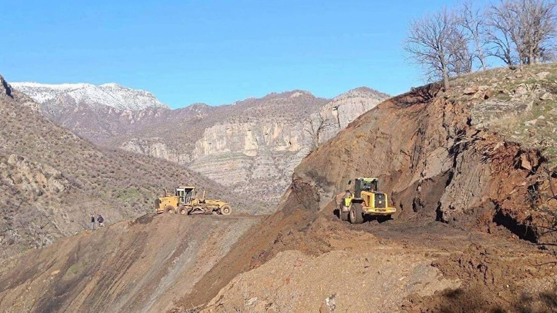 Turkish military constructs new military road and quarry in Duhoks Barwari Bala