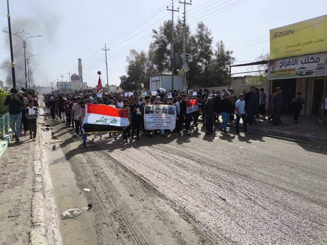 صور: ذوو المعتقلين في نزاع الإصلاح أغلقوا الطرق.. والشرطة: المتهمون في عهدة بغداد