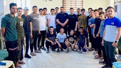 Teacher offers free math review for Anbar students