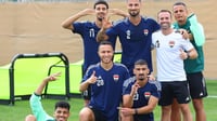 Photos: Iraqi football team gears up for Asian Cup round of 16
