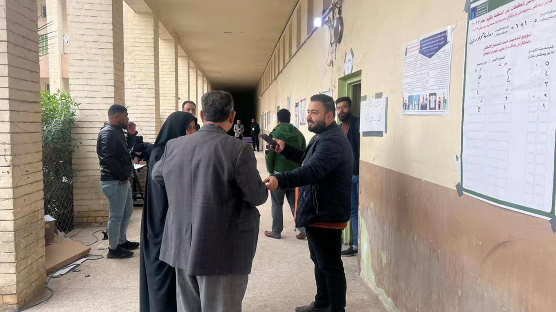 Karbala polling stations report  percent voter turnout at midday