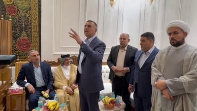 شاهد: نقاش حاد في اجتماع العيداني مع ممثلي الحراك الجماهيري شمال البصرة