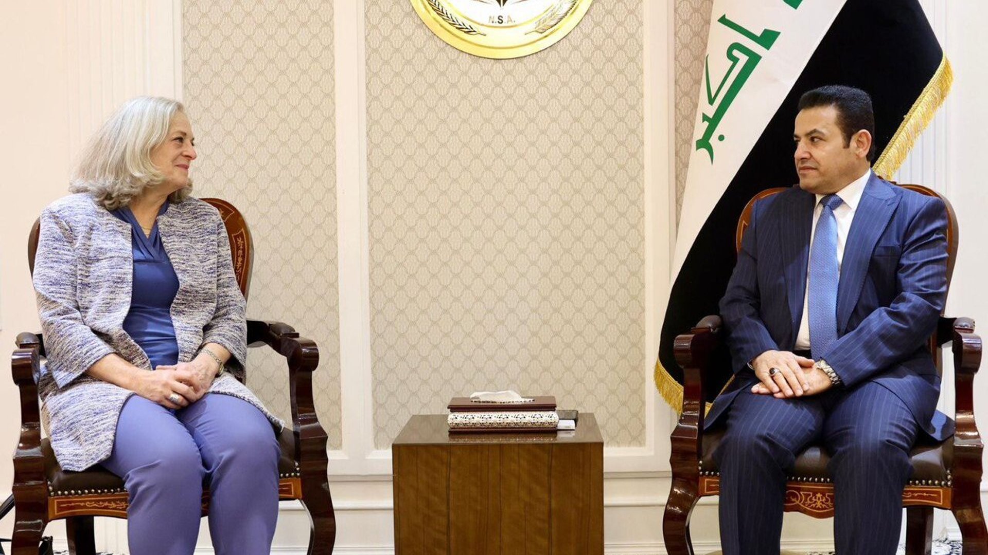 السفيرة الأميركية في الأمن القومي العراقي لبحث مستجدات الأوضاع الإقليمية والدولية