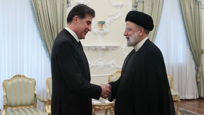 صور من لقاء نيجيرفان بارزاني والرئيس الإيراني في طهران