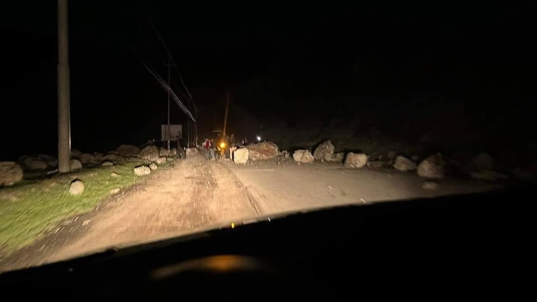 احذروا.. الطريق بين إيران وأربيل مغلق بانهيار صخري على جادة “هاملتون”