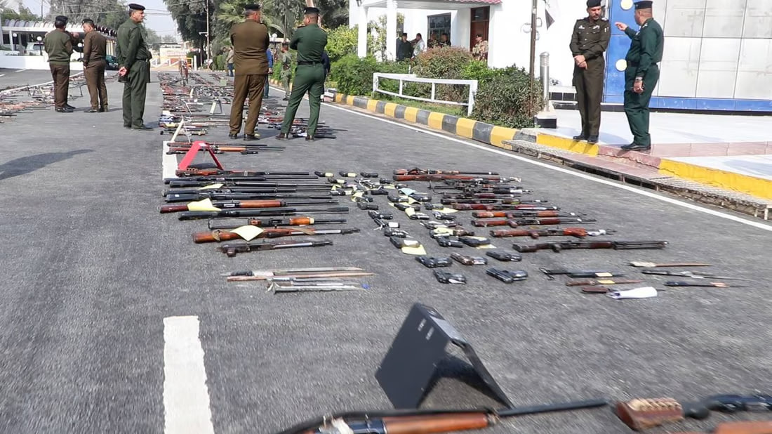 Wasit police seize thousands of weapons