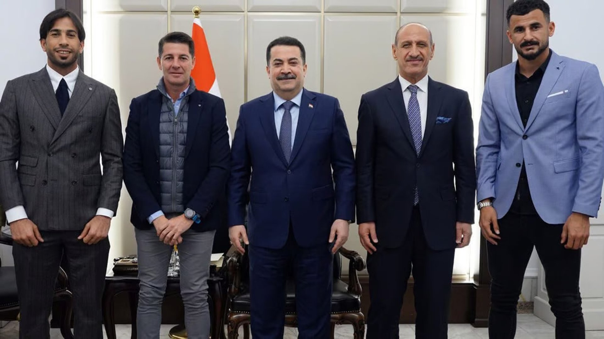 AlSudani affirms ongoing support for Iraqi national team during visit