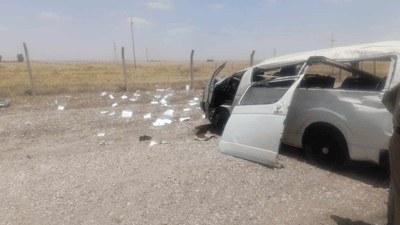Crash in Kalar kills four students as school minibus overturns