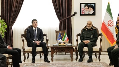 نيجيرفان بارزاني يلتقي قائد الحرس الثوري الإيراني