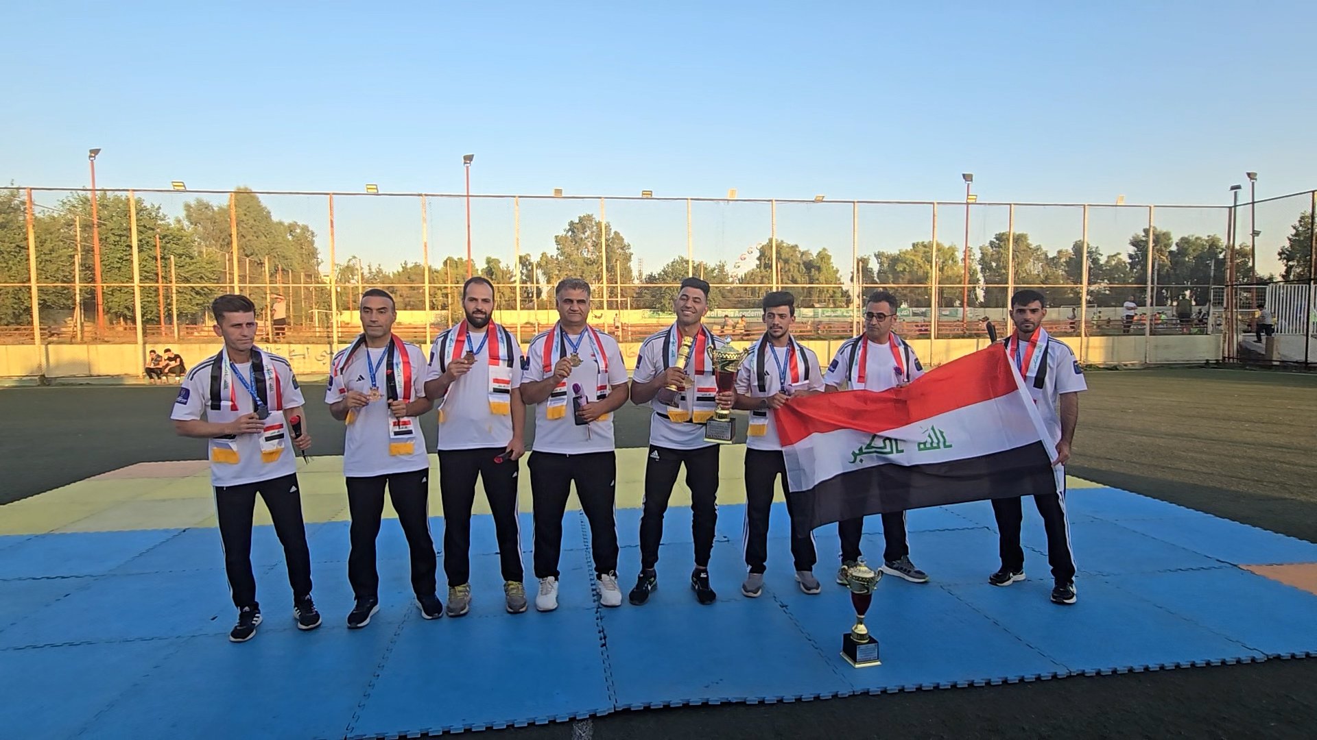 فيديو: الموصل تستقبل أبطال العراق.. عادوا بالذهب من كشمير