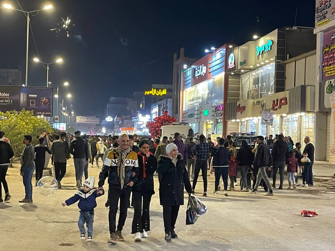 Baqubah’s down town Lights Up with New Year’s Celebrations