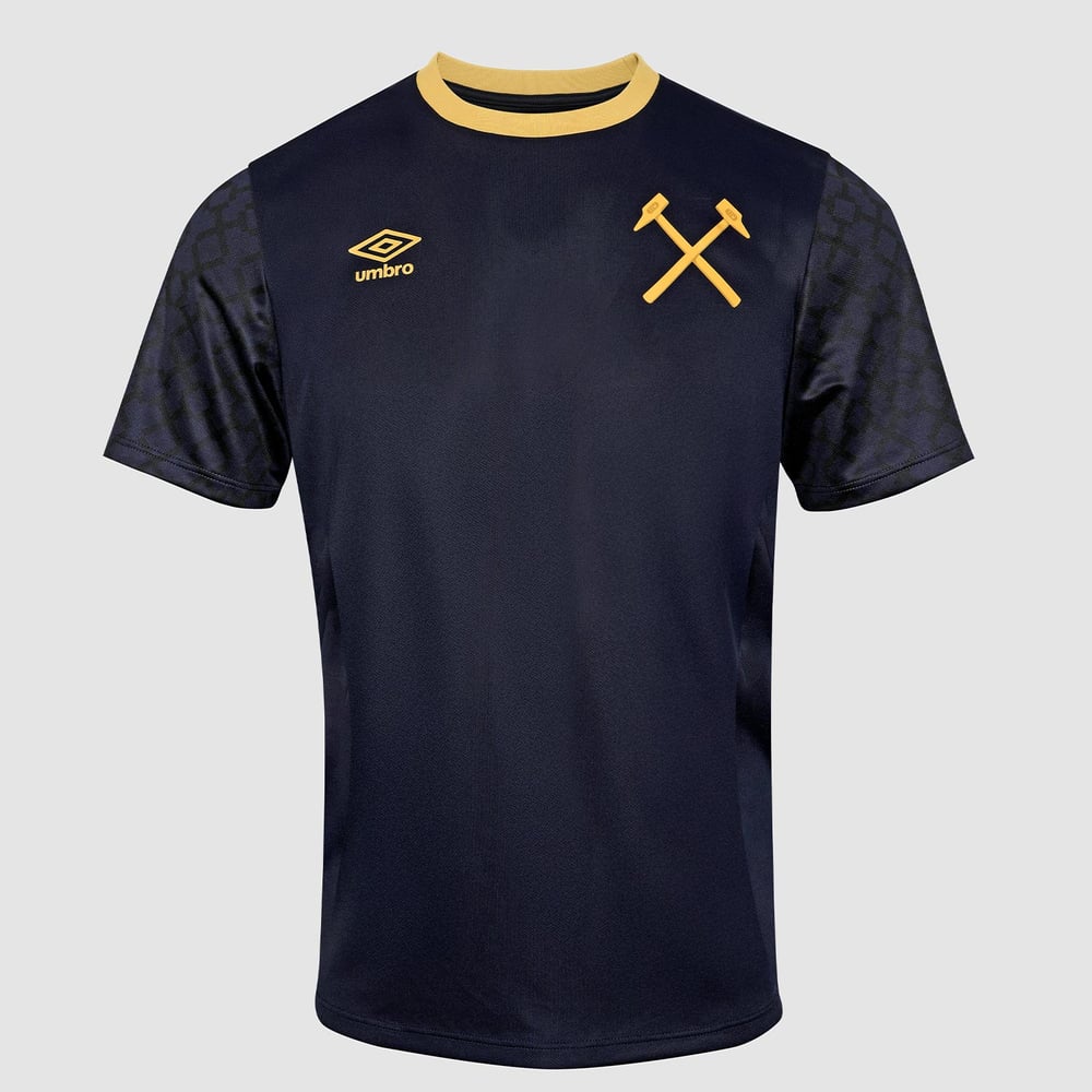 Herren West Ham United 2025/26 Drittes Aufwärmtrikot - Marineblau