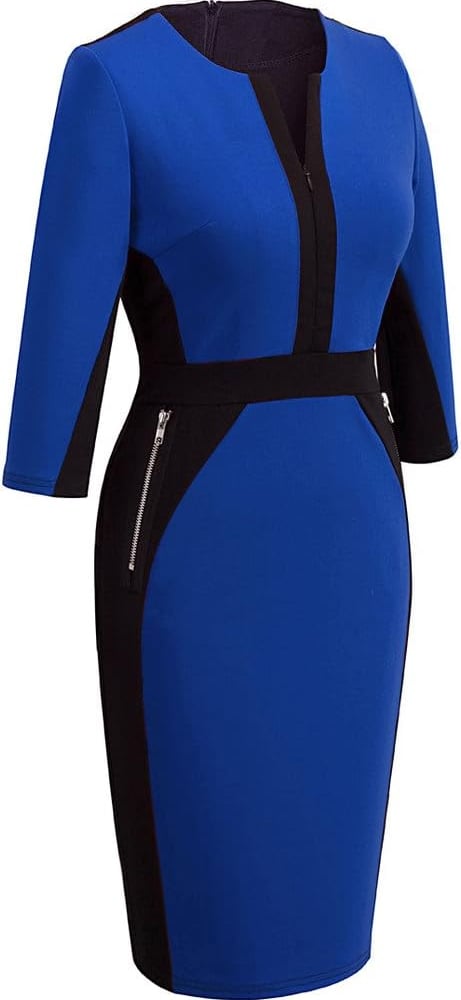 Women's Stretch Tunic Pencil Sheath Dress U837
