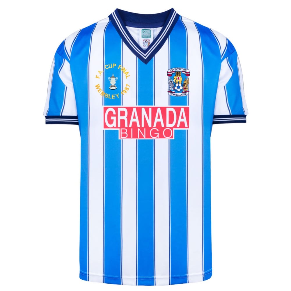 Kinder Coventry City 1987 FA Cup Finale Retro Trikot