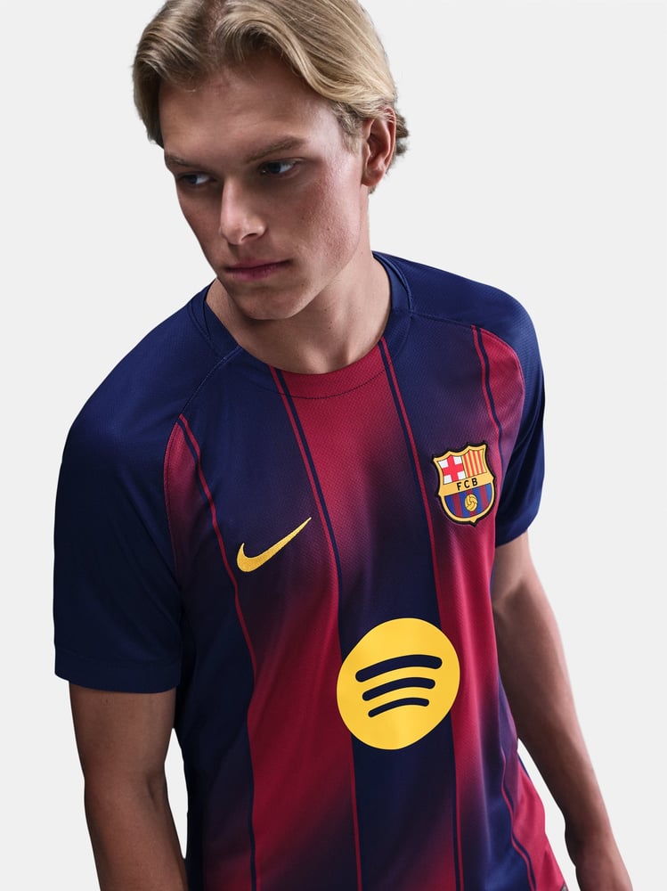 Kid's FC Barcelona 2025/26 Home UCL Shirt - LEWANDOWSKI #9