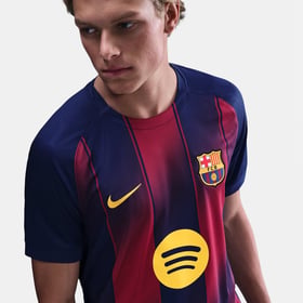 Kid's FC Barcelona 2025/26 Home UCL Shirt - LEWANDOWSKI #9