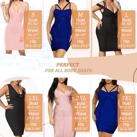 Womens Elegance Stretch Chic Bandage Dress