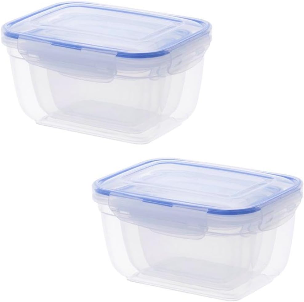 Superio Food Storage Containers, Airtight Leak Proof Meal Prep Containers, Microwave and freezer safe, BPA-free Plastic, Set of 3 (2 Pack)