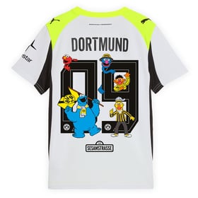 Kinder BVB Borussia Dortmund 2025/26 Auswärtstrikot Sesamstraße Nr. 9