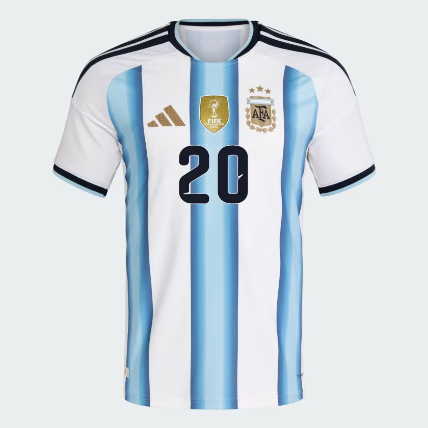 Kid's Argentina 2026 Home Authentic World Cup Shirt MAC ALLISTER #20