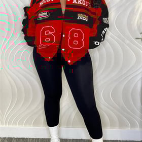 Women Varsity Jacket Motorcycle Detachable Letter Graphic Racer Vintage Colorblock Baseball Coats Streetwear