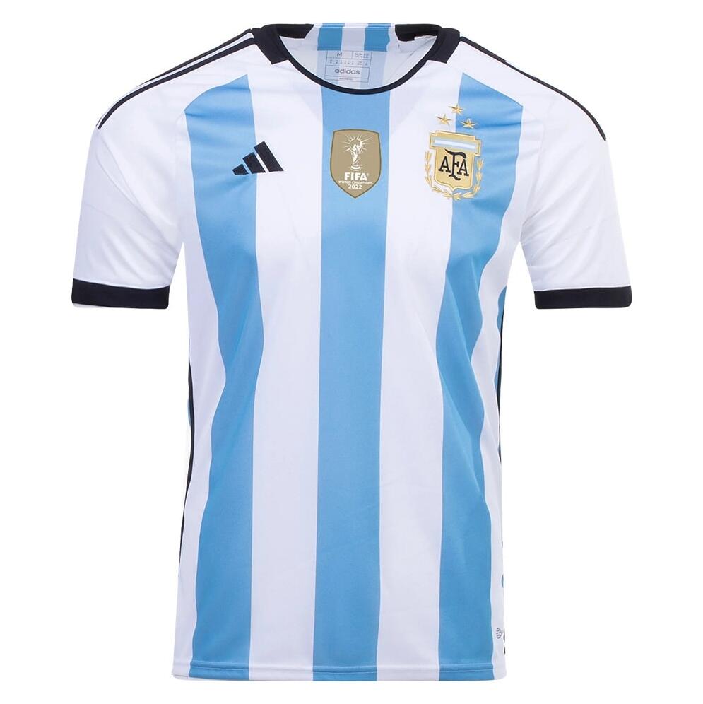 Argentinien Champions Heimtrikot Weltmeisterschaft 2022 - 3 Stars