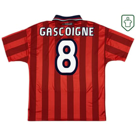 Männer England 1997/99 Auswärts Retro Shirt Gascoigne #8