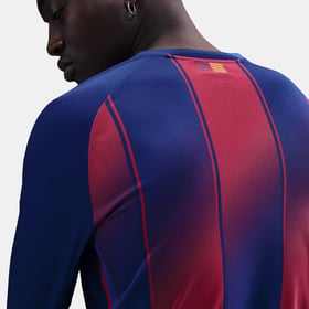 Men's FC Barcelona 2025/26 Home Long Sleeve UCL Shirt