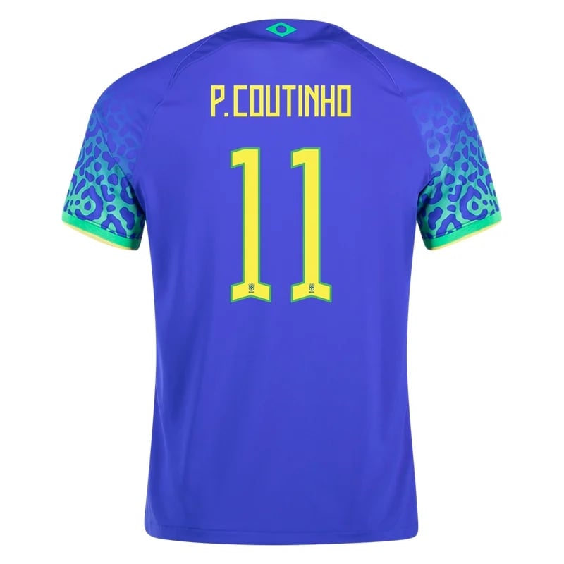 Philippe Coutinho #11 Brasilien Auswärtstrikot Weltmeisterschaft 2022
